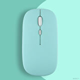 Apple İpad Şarj Edilebilir Sessiz Mouse Bluetooth + 2.4Hz Wifi Kablosuz Mouse Fare