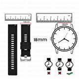 Sneezy Huawei Watch GT 4 41mm İle Uyumlu 18mm PureLux Soft Silikon Kordon