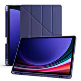 Samsung Galaxy Tab S7 Fe T735 / T737 / T730 12.4 İnç Katlanabilir Kalemlikli Standlı Akıllı Kılıf