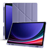 Samsung Galaxy Tab S9 Fe Plus X610 12.4 İnç Katlanabilir Kalemlikli Standlı Akıllı Kılıf