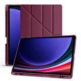 Samsung Galaxy Tab S9 Fe Plus X610 12.4 İnç Katlanabilir Kalemlikli Standlı Akıllı Kılıf