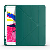 Apple iPad 7.Nesil 10.2 İnç 2019 Uyumlu Üçgen Katlanabilir Kalemlikli Standlı Akıllı Kılıf