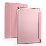 Apple iPad 7.Nesil 10.2 İnç 2019 Uyumlu Üçgen Katlanabilir Kalemlikli Standlı Akıllı Kılıf