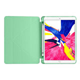 Apple iPad Pro 10.5 / Air 10.5 İnç Uyumlu Üçgen Katlanabilir Kalemlikli Standlı Akıllı Kılıf