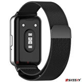 Sneezy Samsung Galaxy Fit 3 İle Uyumlu Woven Wire Tasarım Metal Hasır Kordon