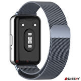 Sneezy Samsung Galaxy Fit 3 İle Uyumlu Woven Wire Tasarım Metal Hasır Kordon