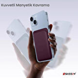 Sneezy İphone 14-14 Plus-14 Pro-14 Pro max Uyumlu Birinci Sınıf Magsafe Cüzdan Magsafe Deri Kartlık