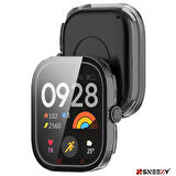 Sneezy Xiaomi Redmi Watch 4 Uyumlu PC Sert Kasa Ve Ekran Koruyucu