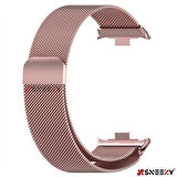Sneezy Xiaomi Mi Band 8 Pro Uyumlu Woven Wire Tasarım Metal Hasır Kordon