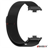 Sneezy Xiaomi Redmi Watch 4 Uyumlu Woven Wire Tasarım Metal Hasır Kordon