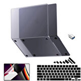 MacBook Air 13.6 İnç Kılıf M3-M2 / A3113-A2681, için Dayanıklı Koruyucu Mat Plastik Sert Kılıf