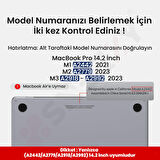 MacBook Pro 14.2 İnç Kılıf M1-M2-M3 A2442-A2779-A2992 için Dayanıklı Koruyucu Mat Plastik Sert Kılıf
