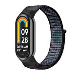Xiaomi Mi Band 8 İle Uyumlu Hasır Nylon Akıllı Bileklik Kordon - Saat Kordonu