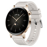 Sneezy Huawei Watch GT 3 Pro 43mm İle Uyumlu 20mm Dikiş Desenli Dokuma Silikon Kordon