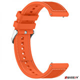 Xiaomi Watch S1 -S1 Active -Mi Watch -Watch Color 22mm Uyumlu Dikiş Desenli Dokuma Silikon Kordon