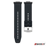 Sneezy Huawei Watch Fit 2 İle Uyumlu Dikiş Desenli Dokuma Silikon Kordon