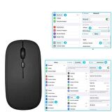 Apple ipad Air 3 10.5 inç Uyumlu RGB Işıklı Bluetooth & Wireless Türkçe Klavye Mouse Seti
