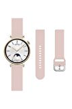 Samsung Galaxy Watch 4 40mm-42mm-44mm-46mm Ile Uyumlu 20mm Purelux Soft Tokalı Silikon Kordon Dayanıklı Spor Stil