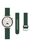 Samsung Galaxy Watch 4 40mm-42mm-44mm-46mm Ile Uyumlu 20mm Purelux Soft Tokalı Silikon Kordon Dayanıklı Spor Stil