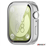 Huawei Watch Fit 3 Uyumlu Yumuşak Silikon 360 Tam Koruma Kasa ve Ekran Koruyucu