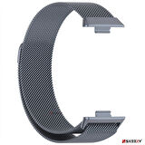 Huawei Watch Fit 3 Uyumlu Paslanmaz Hasır Örgü Metal Milano Kordon Strap