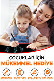 Grafik Digital Çocuk Yazı Çizim Tableti LCD Yazı Tahtası 8.5 Inc Ekranlı + Bilgisayar Kalemli Kırmızı