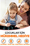 Grafik Digital Çocuk Yazı Çizim Tableti LCD Yazı Tahtası 8.5 Inc Ekranlı + Bilgisayar Kalemli Pembe