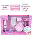 Sesli ve Işıklı Saç Tasarım Kuaför Seti – Pretty Pinky Aksesuarlı Güzellik Oyunu