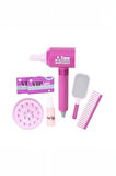 Sesli ve Işıklı Saç Tasarım Kuaför Seti – Pretty Pinky Aksesuarlı Güzellik Oyunu