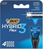 Bic Flex 3 Hybrid Yedek Tıraş Bıçağı Kartuşu 4'Lü Kutu 921180