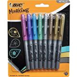Bic Marking Metalik Permanent Markör Karışık 8'Li Blister