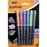 Bic Marking Pastel Permanent Markör Karışık 6'Lı Blister