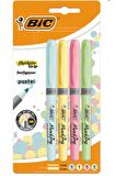 Bic Marking Highlighter Grip Pastel 4 Renk