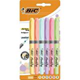 Bic Fosforlu Kalem Brite Liner Grip Pastel 6'lı 992561