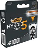 BIC Hybrid 5 Flex 4'lü Yedek Tıraş Bıçağı Kartuşu