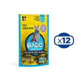 Bado Yaş Kedi Maması Somonlu 85 gr x 12 Adet