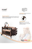 Holmer Maxi Comfort Coolstyle (Anne Yanı-Deluxe Kumaş) Premium Dönenceli Oyun Parkı/Anne Yanı 70x110cm Bej