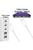 Kısa 30cm TYPE C Şarj Kablosu 60W HIZLI Type-C Girişli Samsung Telefon Uyumlu Type C to Type C