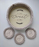 "HOME SWEET HOME" DEKORATİF TEPSI