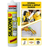 30 ADET SOUDAL ŞEFFAF SİLİKON 280 GR