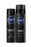 Nivea Deep Sprey Deodorant Erkek 150 ml Deep Tıraş Jeli 200 ml