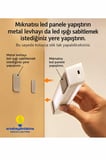 Hareket Sensörlü Şarjlı Led Lamba 30cm Beyaz