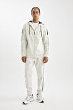 DeFactoFit Standart Fit Normal Kesim Skuba Dalgıç Kumaş Kapüşonlu Sporcu Fermuarlı Sweatshirt B4535AX24AUBG721