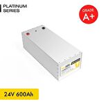24V 600Ah LiFePO4 Platinum Series Bluetooth'lu Lityum Demir Fosfat Akü 