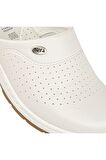 Muya 31020 Z Sabo Anti Slip Comfort Beyaz Kadın Terlik