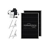 TommaTech 300We 2x240Wp Mikro İnverter Balkon Güneş Paneli Paketi