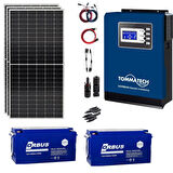 Güneş Enerjisi Bağ Evi Solar Paketi 3KVA İnverter 280W Güneş Paneli 150AH Jel Akü