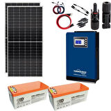 Güneş Enerjisi Solar Paketi 3kva İnverter 450 watt Güneş Paneli 150 Amper Jel Akü