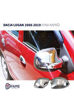 Dacia Logan Krom Ayna Kapağı 2 Parça 2008-2019 Paslanmaz Çelik
