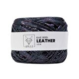 Ritzz Leather Snake Deri Görünümlü İp Siyah